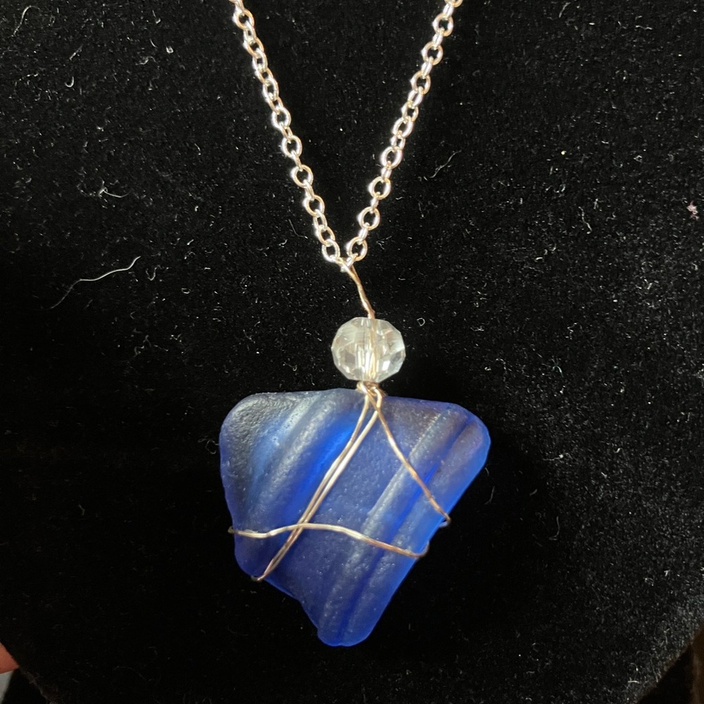 #8 Handmade sea-glass necklace